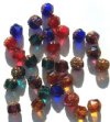 Cathedral 30 8mm Triangle Faceted Gold Tipped with Coated Ends - Mix Pack